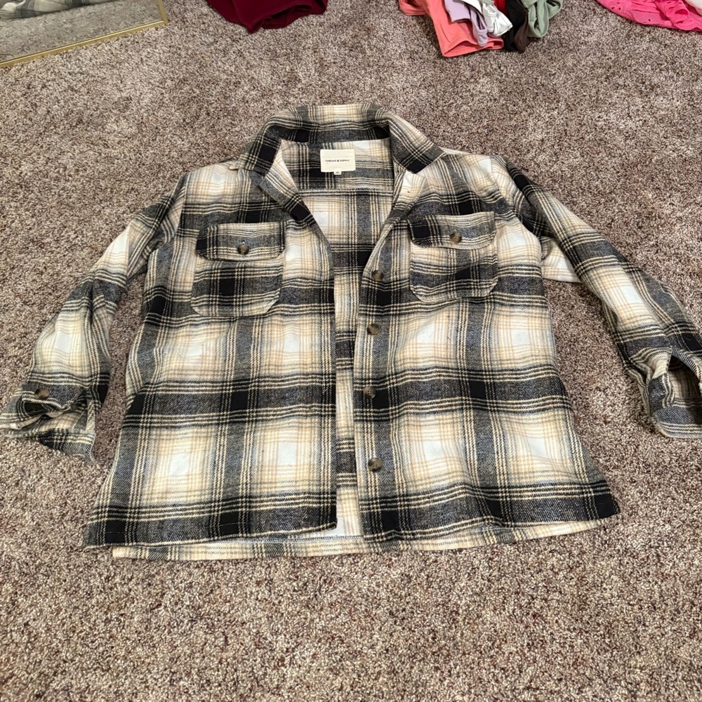 Plaid Flannel Button Up